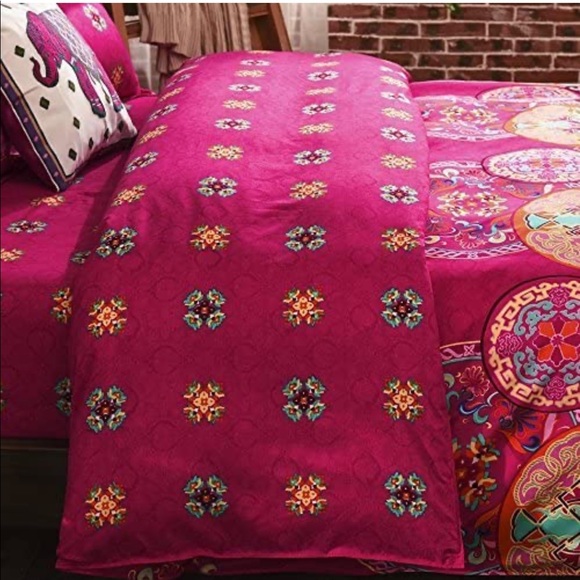 Boho Bedding Duvet Cover 3 piece set - Picture 4 of 6